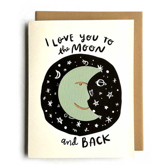 Moon and Back - Moon Magnet w/ Card
