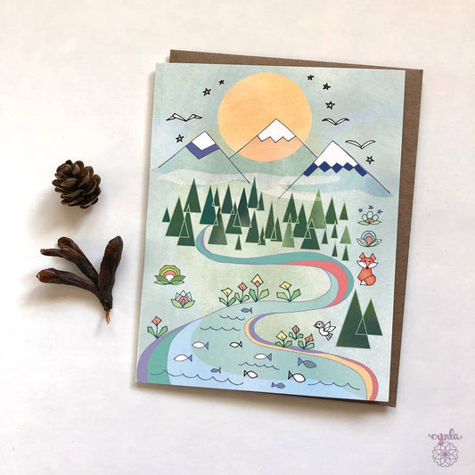 Mountain Greeting Card