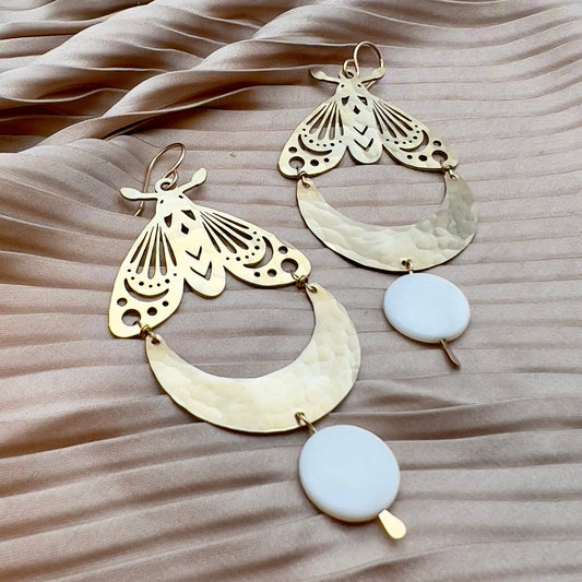 Luna Moth Earrings