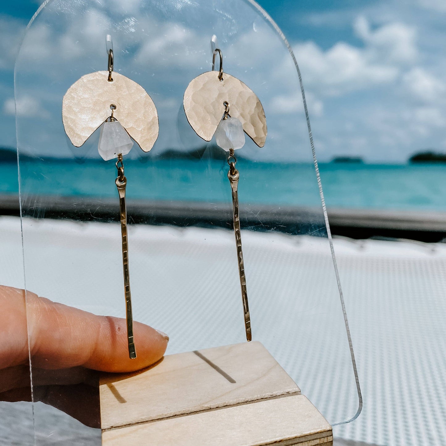 Free Spirit Moonstone Earrings: 14k Gold Fill