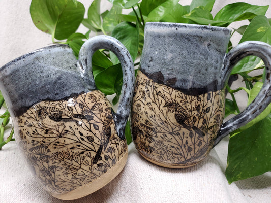 Birds & branches mug