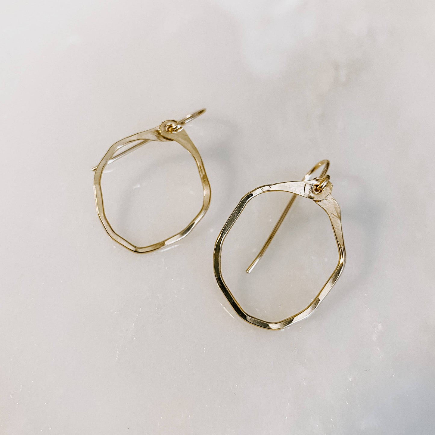 Mini Hoop Earrings: 14k Gold Fill