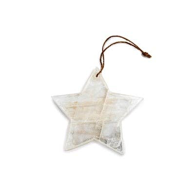 Selenite Stone Star Ornament