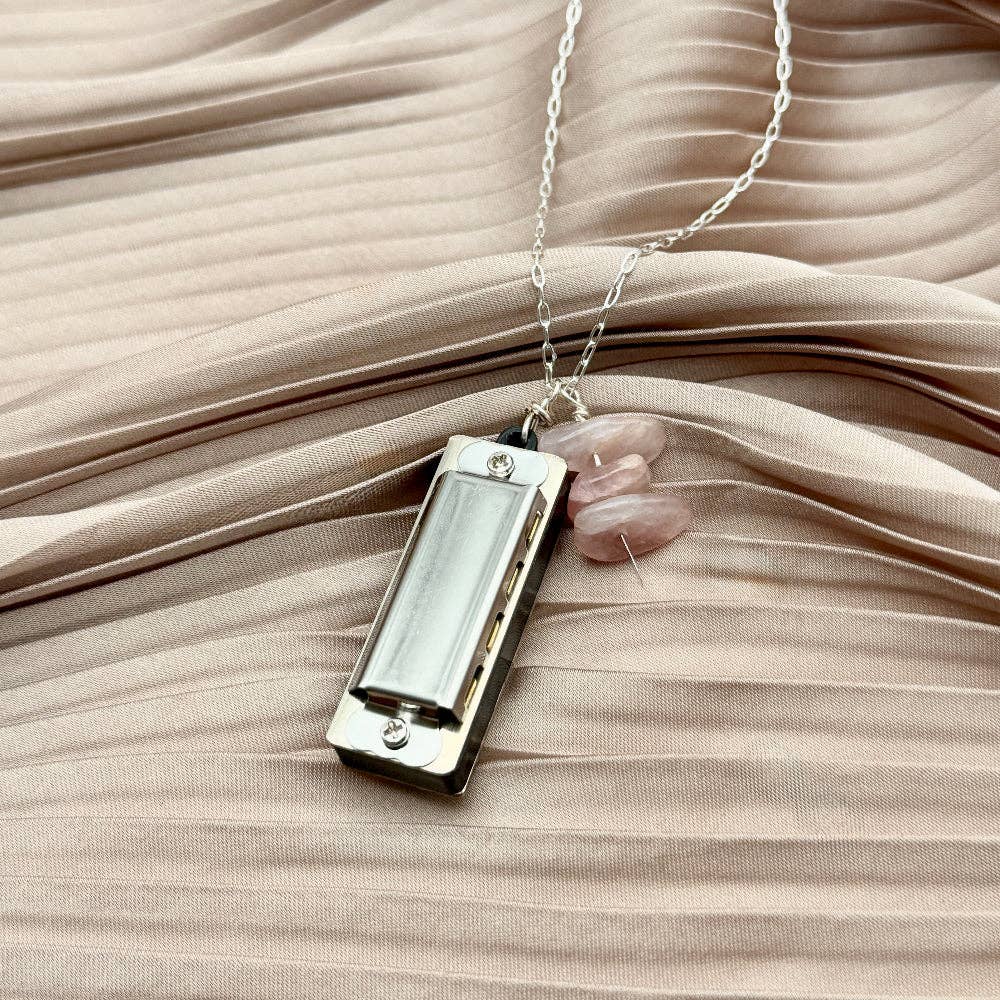 Handmade Party Trick Harmonica Necklace