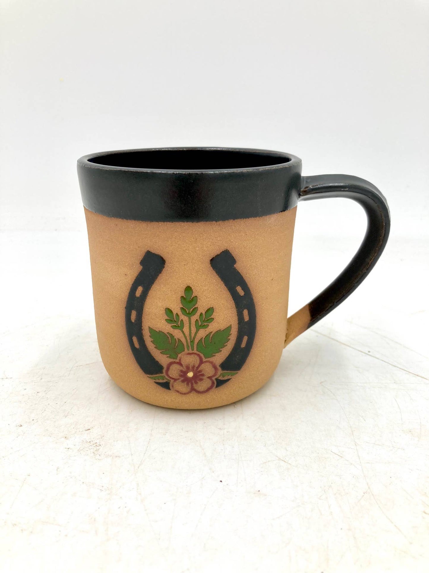 Horseshoe Wheel Thrown Mug