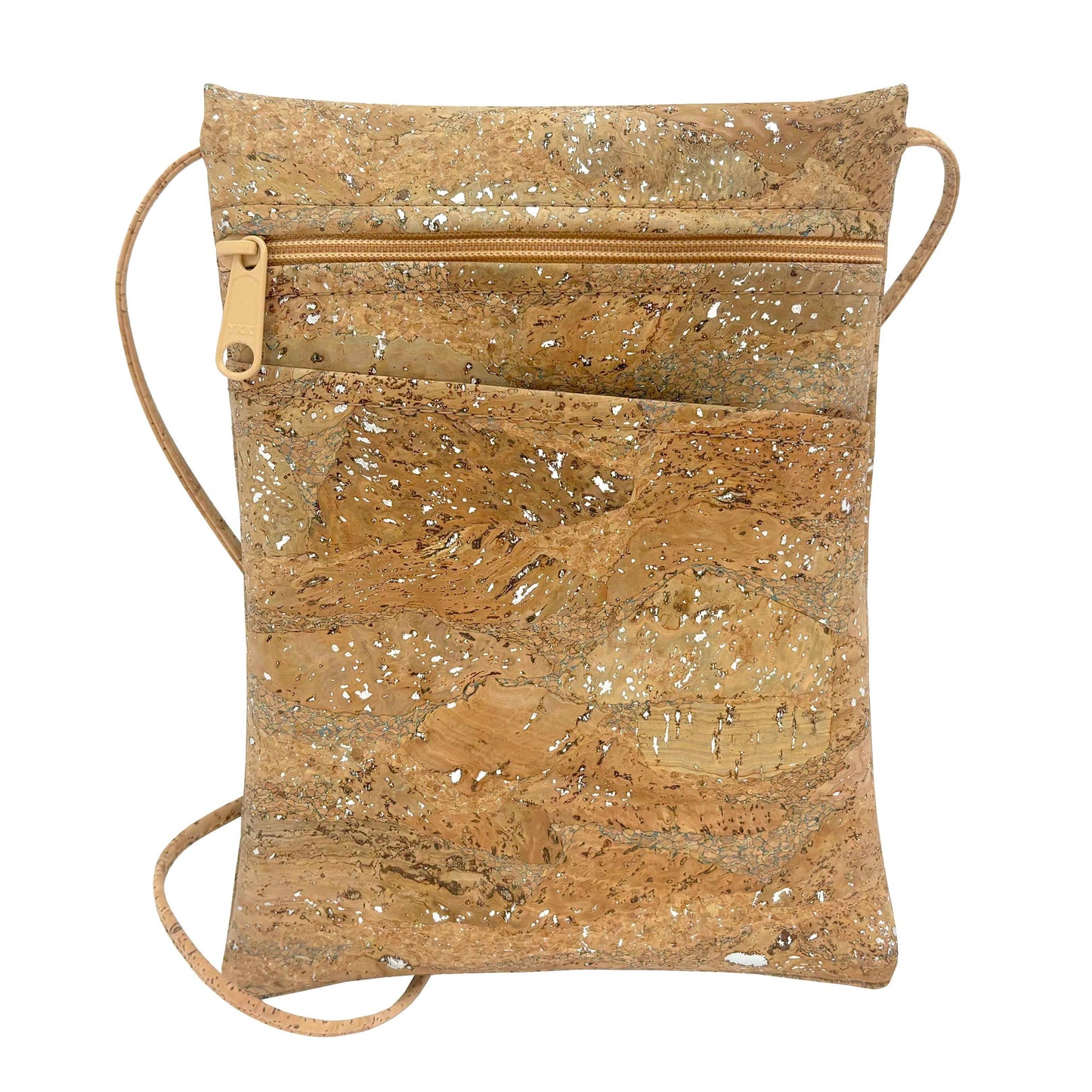 Cork Mini Crossbody Bag | Silver Splash