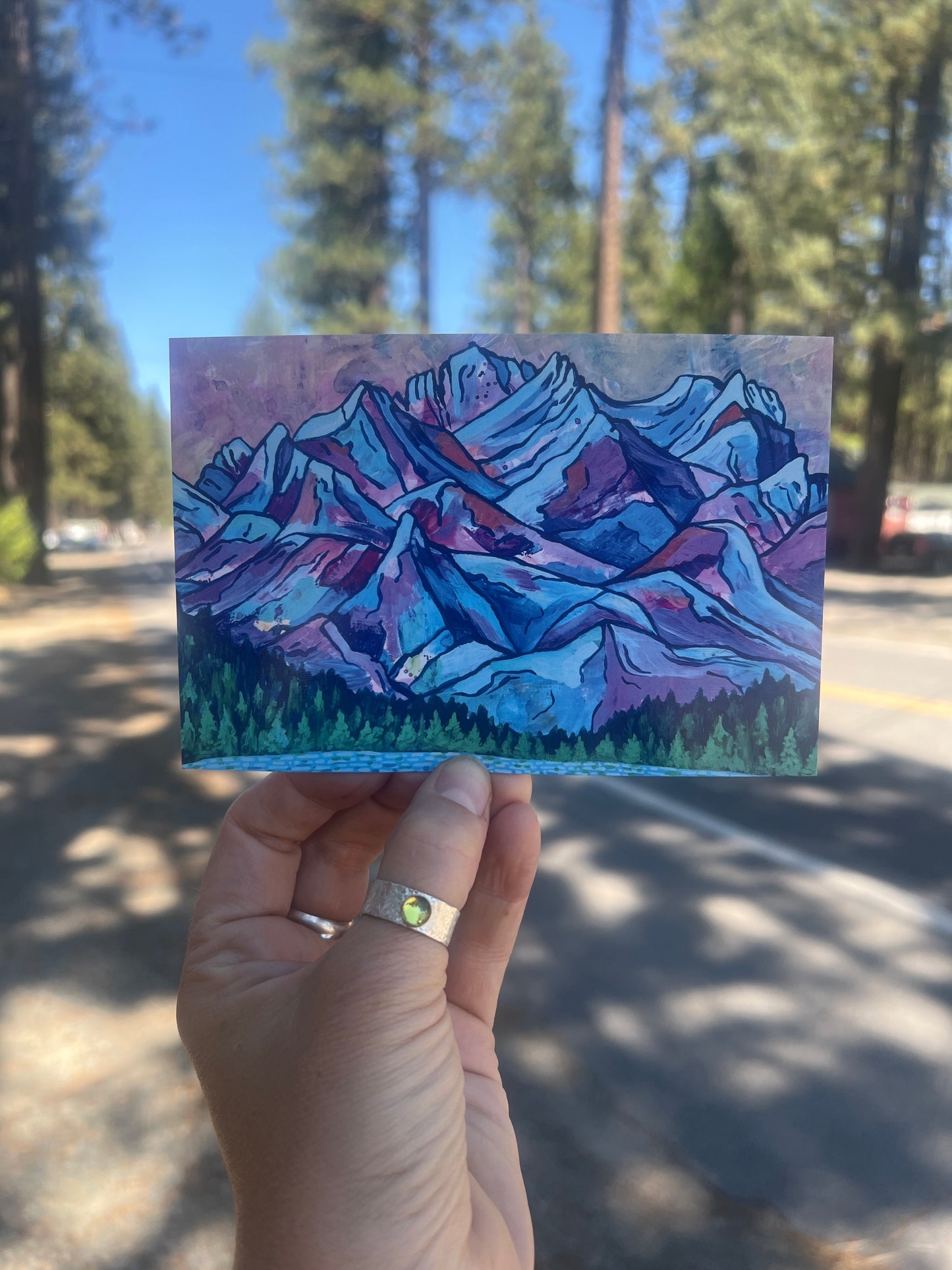 Sierra Buttes In Full Color Postcard