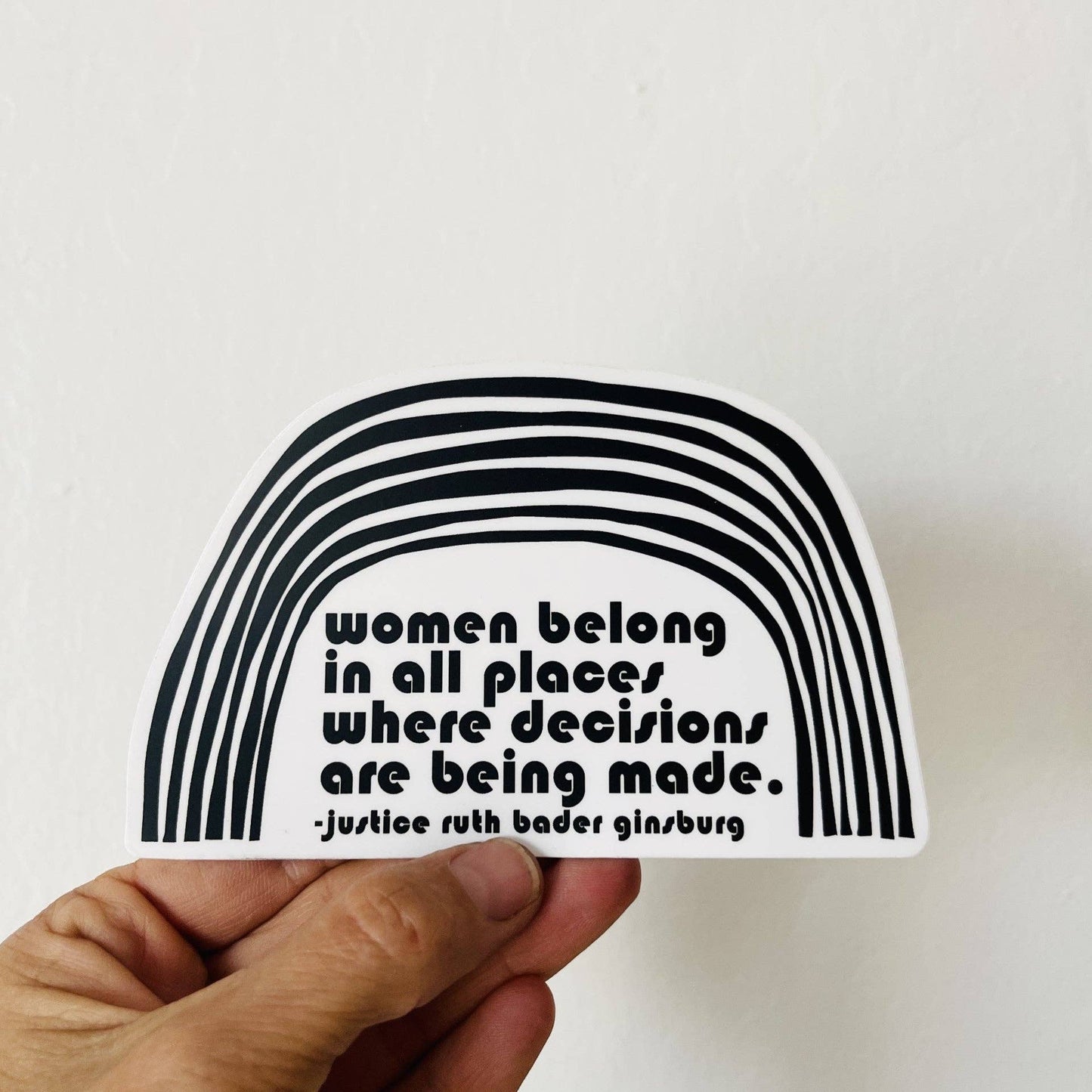 Ruth Bader Ginsburg quote sticker