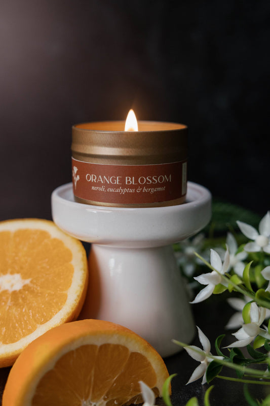 4 oz. Gold Travel Tin Candles