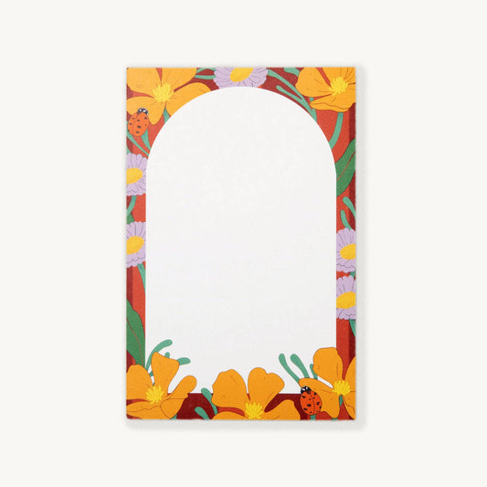 Poppy Parade – Botanical Floral Notepad