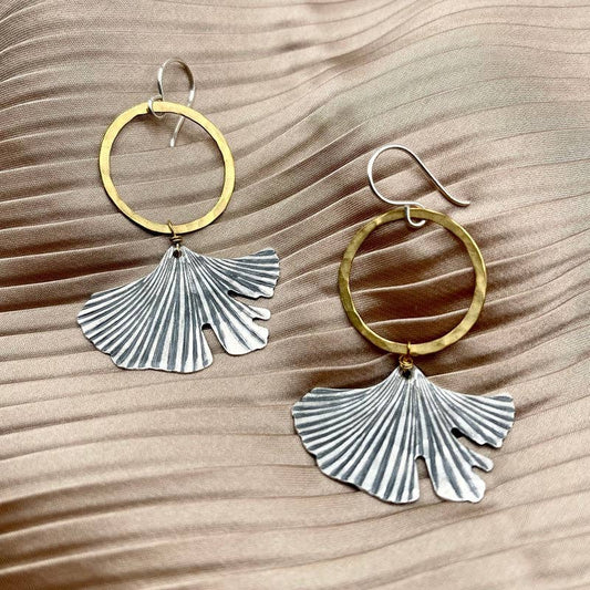 Handmade Ginkgo Earrings