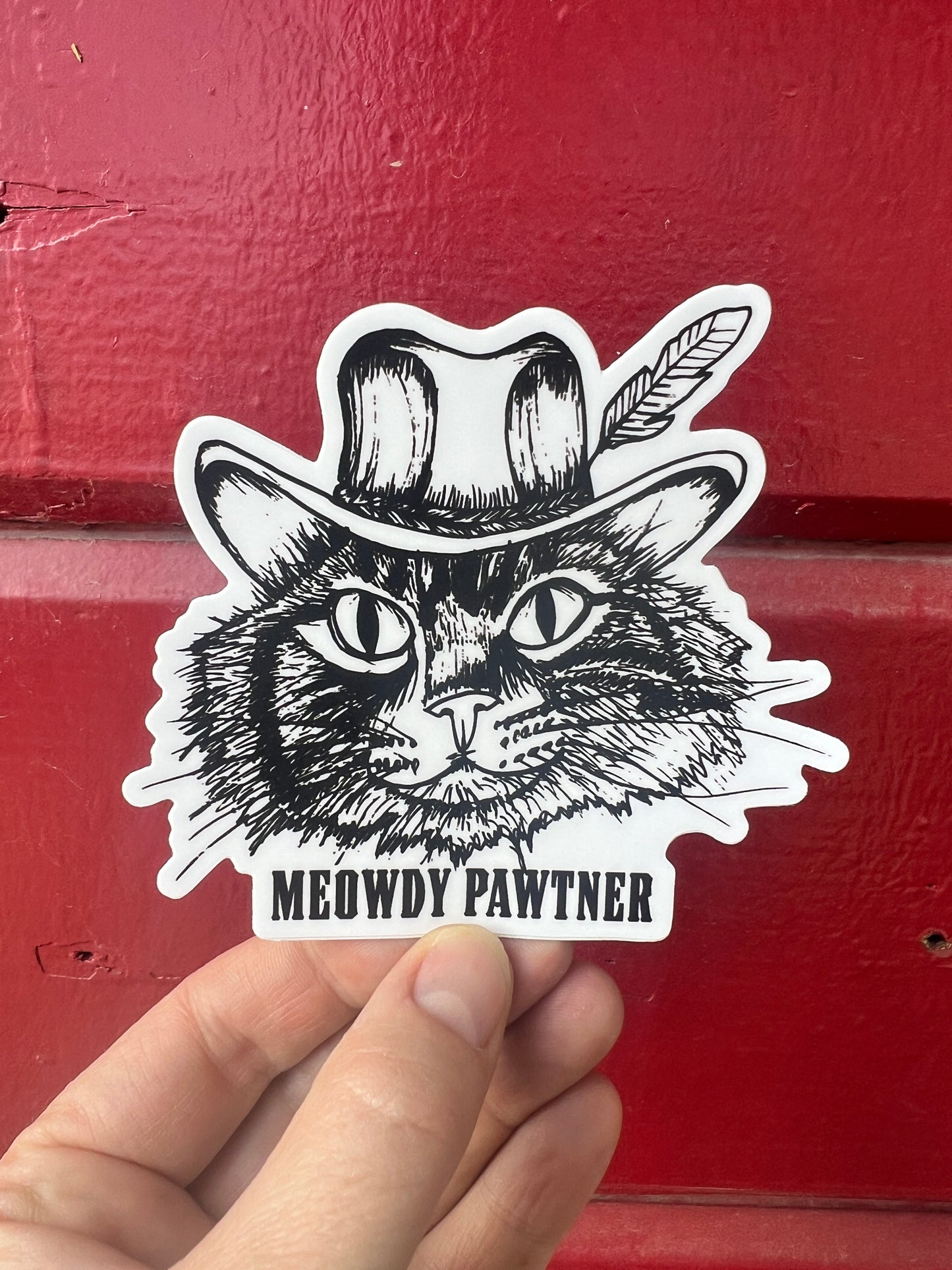 Meowdy Partner Sticker