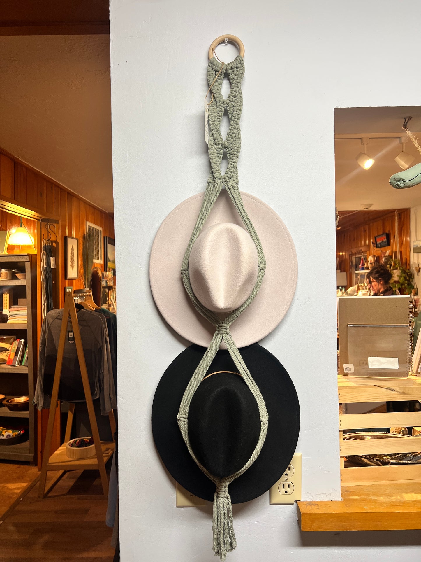 Macrame Hat Hangers