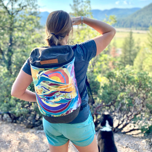 Cosmic Mountains Artist Backpack