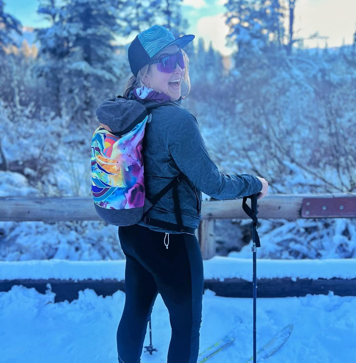 Cosmic Mountains Artist Backpack