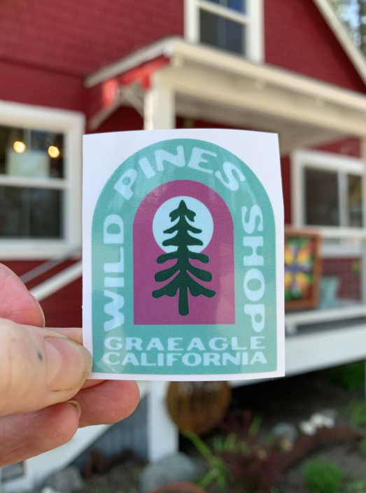 Small Wild Pines Sticker
