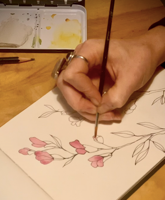 Watercolor Wildflowers Class - Monday June 15th, 5:30-7:30pm