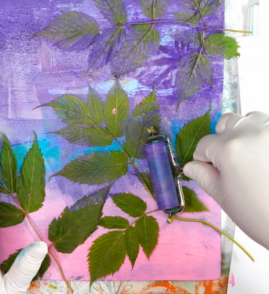 Mono Printing with Nature - Tuesday July 7, 9-11am