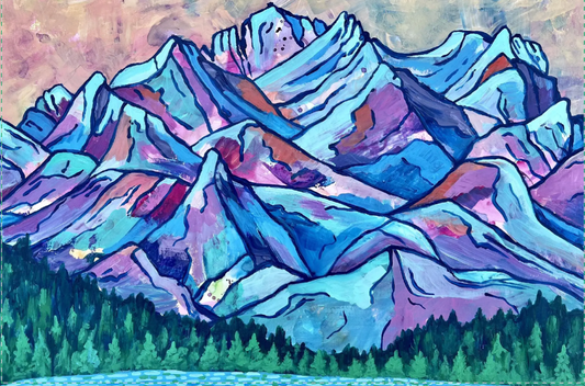 Sierra Buttes In Full Color Postcard