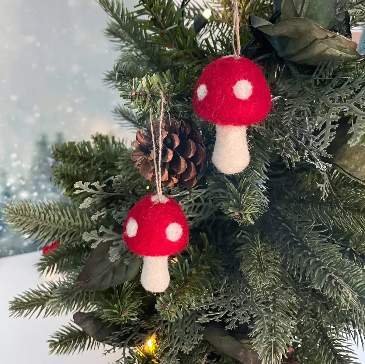 Red Toadstool Mushroom Ornament