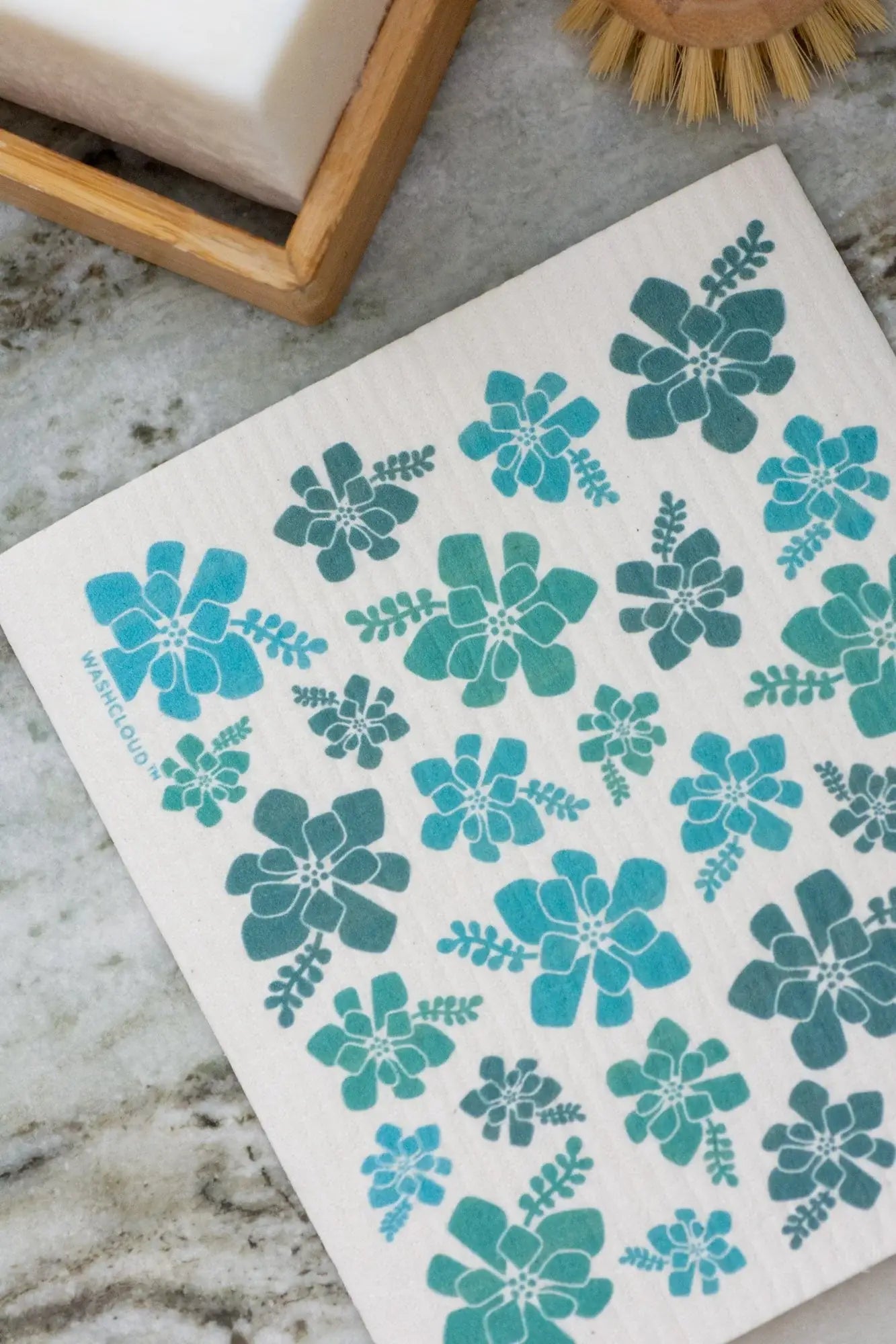 "Sweet Succulent" Swedish Dish Cloth