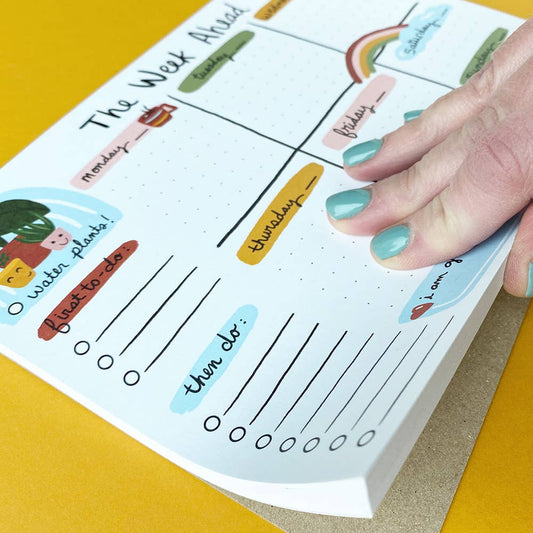 Week Ahead Notepad Planner
