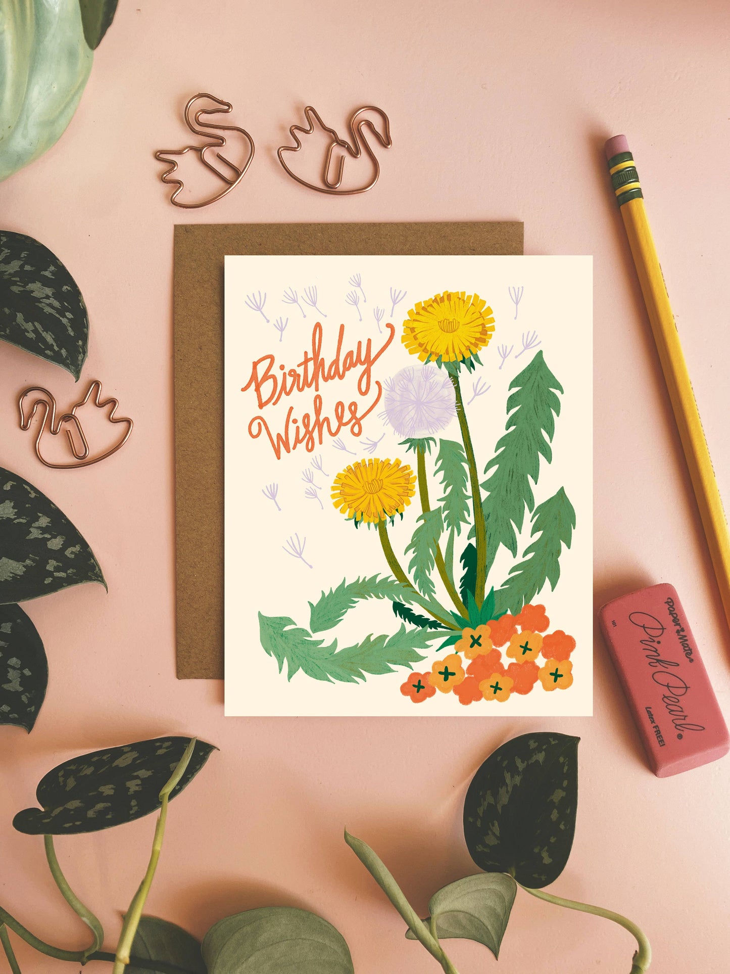Dandelion Birthday Wishes - Greeting Card