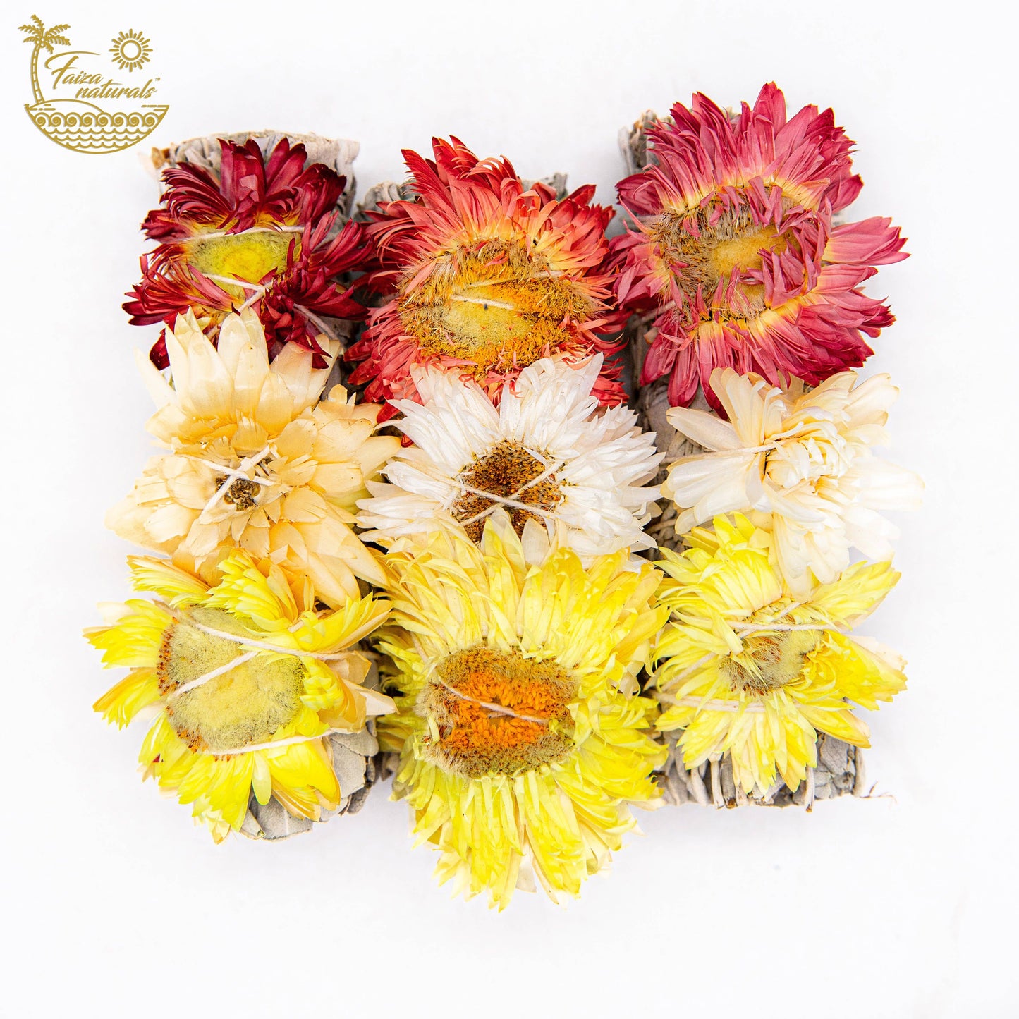 White Sage Bundle with Sunset Sunflower