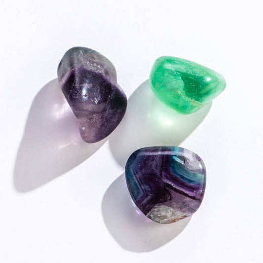 Tumbled Rainbow Fluorite