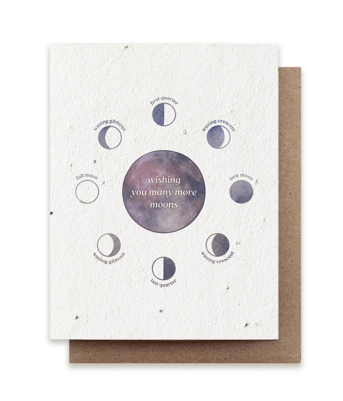 Moon Phase Birthday Plantable Herb Card