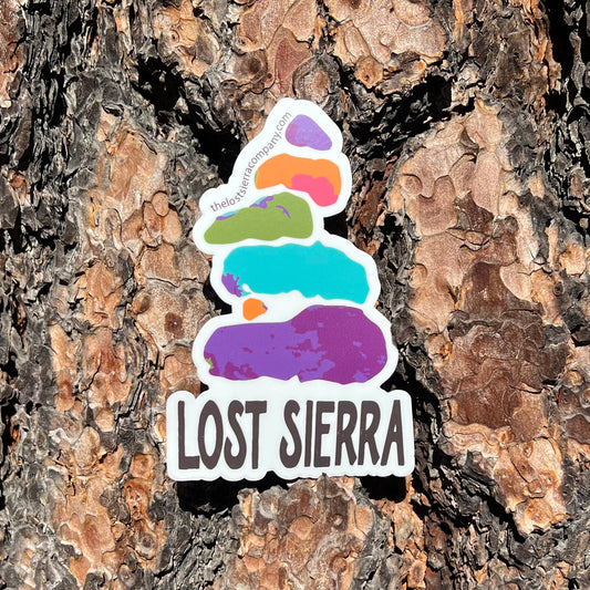Lost Sierra Cairn Sticker