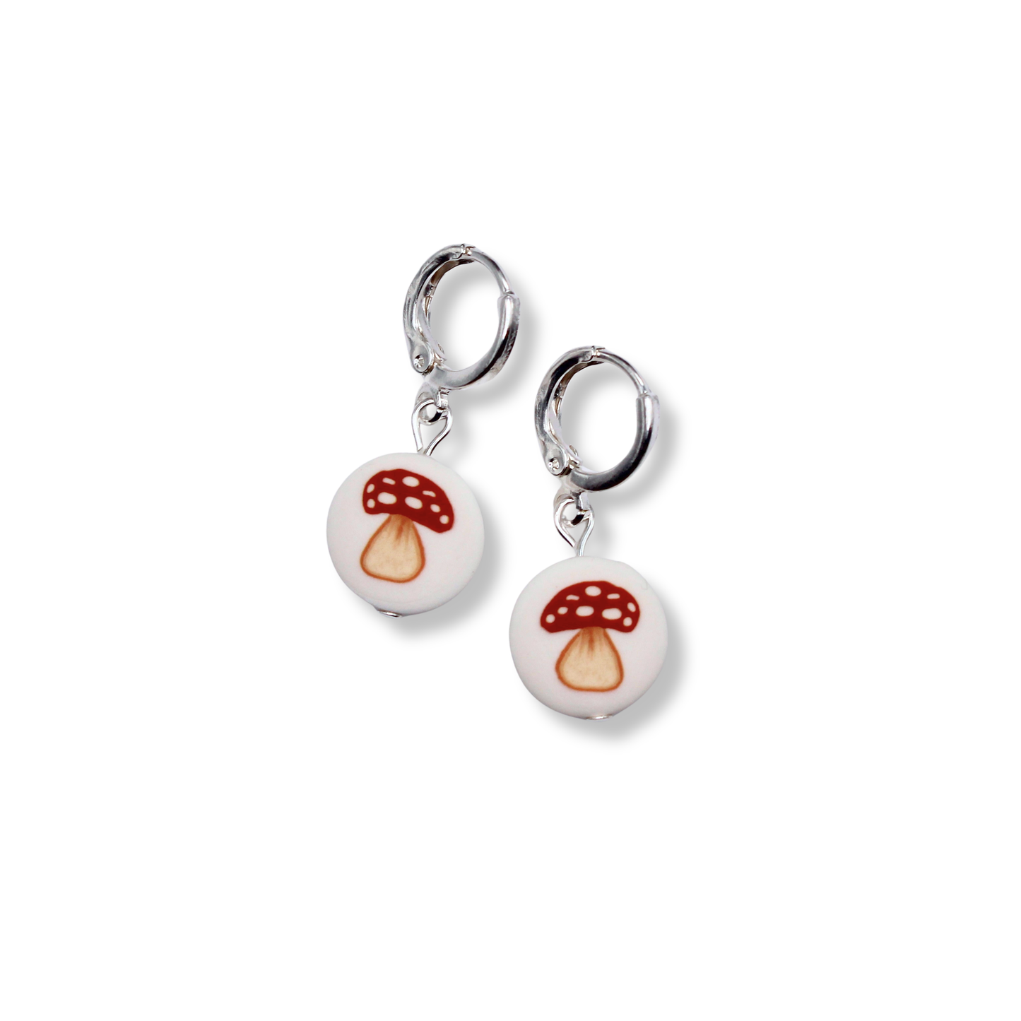Orange Mushroom Hoops