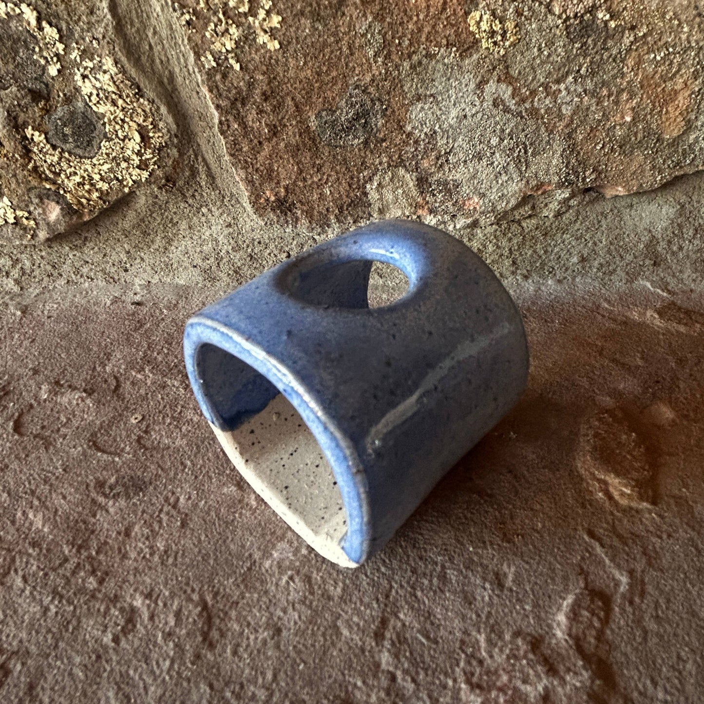 Blue ceramics Air Plant or Palo Santo Holder