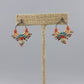 Sun Circle Macrame Earrings / Sterling Silver / Sedona
