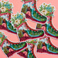 Take a Hike, Hiking Boot & Flowers Vinyl Sticker