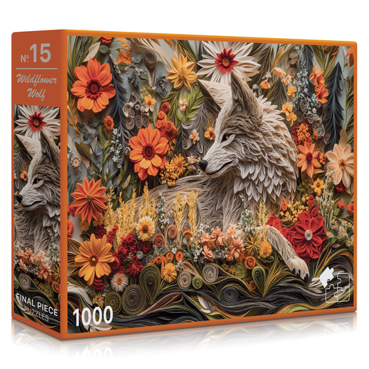 Wildflower Wolf Puzzle