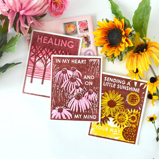 Coneflowers on My Mind Friendship Card
