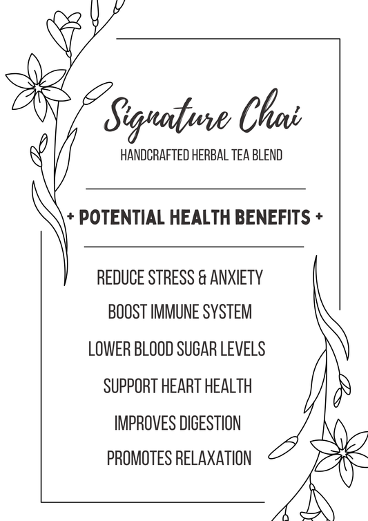 Signature Chai Handcrafted Herbal Tea Blend 