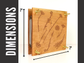 Hardwood Flower Press With Floral Design | 7"x7"
