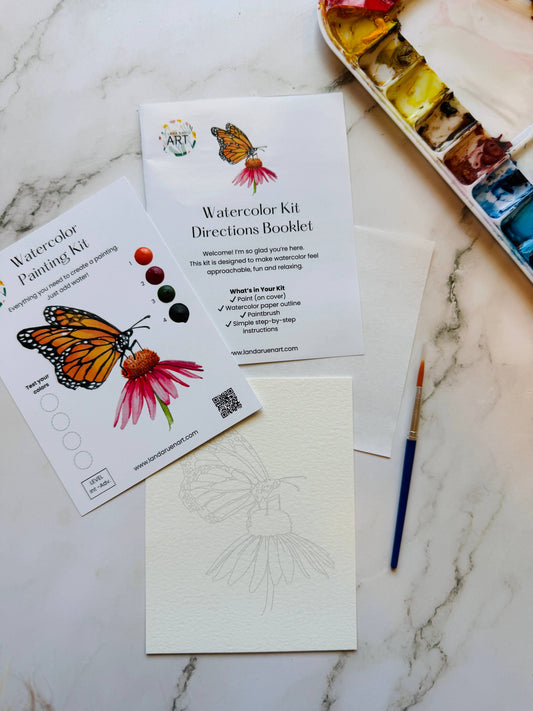 Monarch Butterfly Watercolor Kit