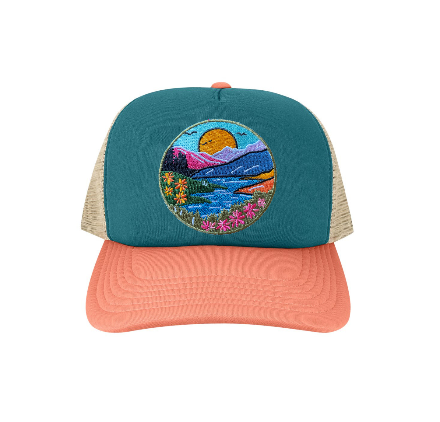 River + Mountain Trucker Hat