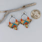 Sun Circle Macrame Earrings / Sterling Silver / Sedona