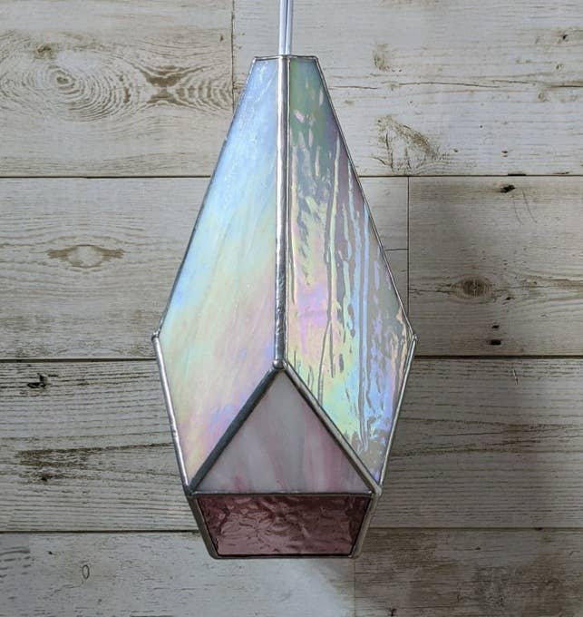 Stained Glass Swag Lamp Unicorn