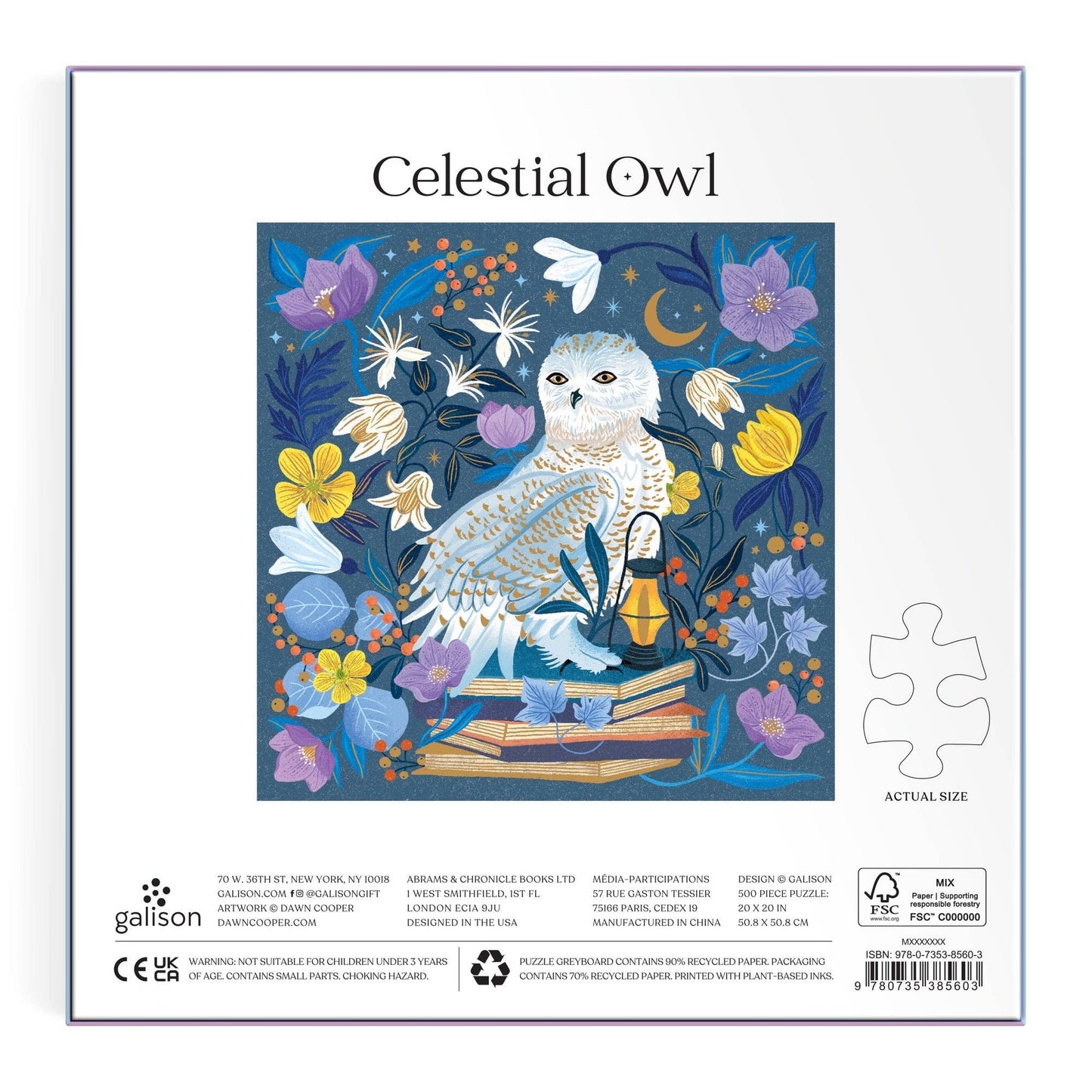 Celestial Owl 500 Piece Foil Puzzle