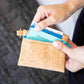 Cork Zipper Pouch with Key Ring | Flourish Print