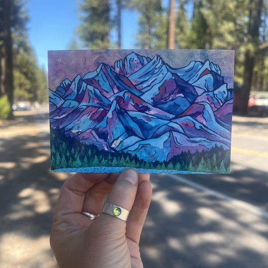 Sierra Buttes In Full Color Postcard