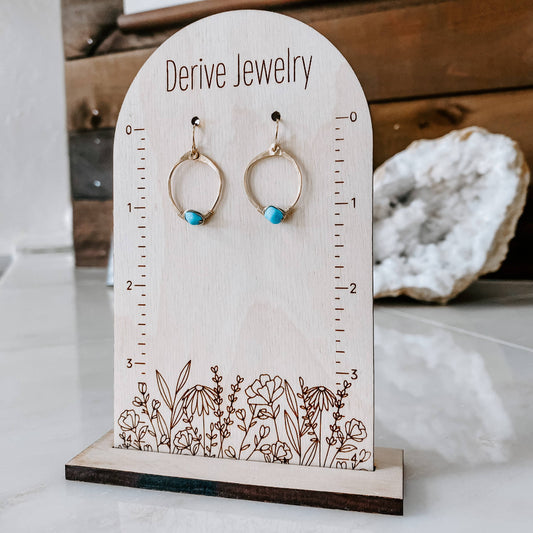 Ithaca Peak Turquoise Mini Hoop Earrings