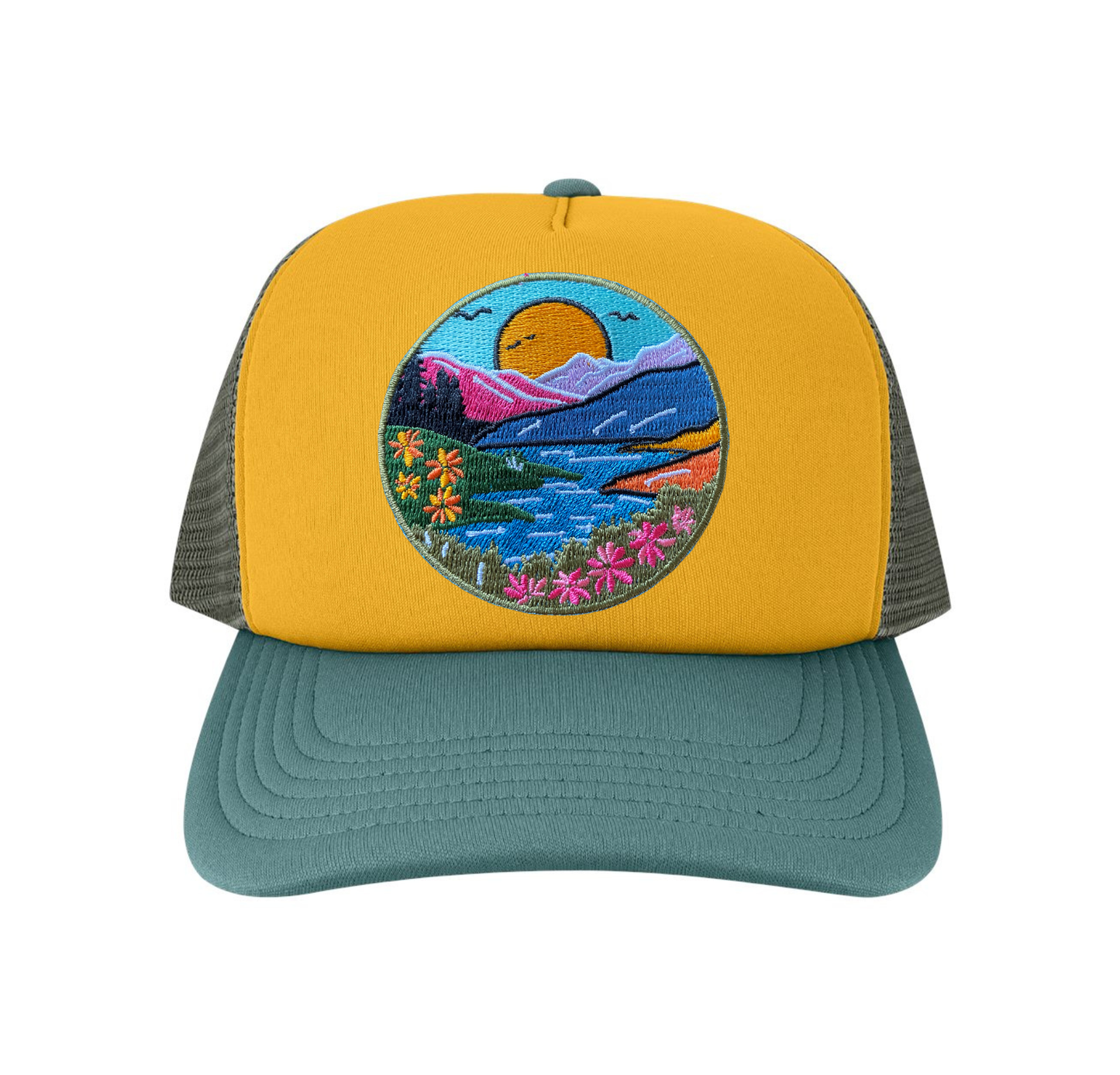 River + Mountain Trucker Hat
