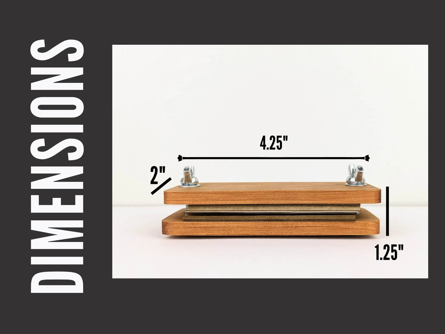 Pocket Sized Flower Press 2x4" - Indian Paintbrush Design