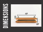 Pocket Sized Flower Press 2x4" - Indian Paintbrush Design